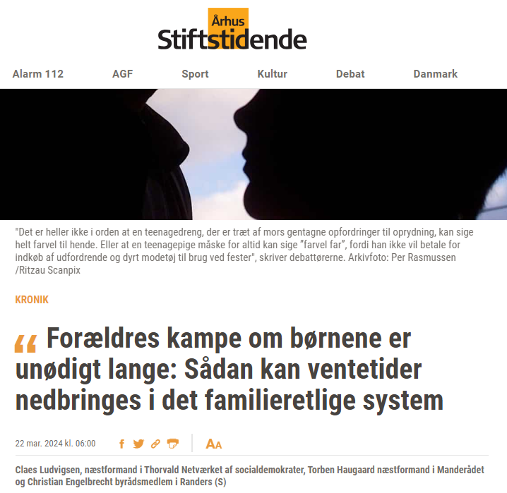 Stiften foraeldrenes kamp om børnene